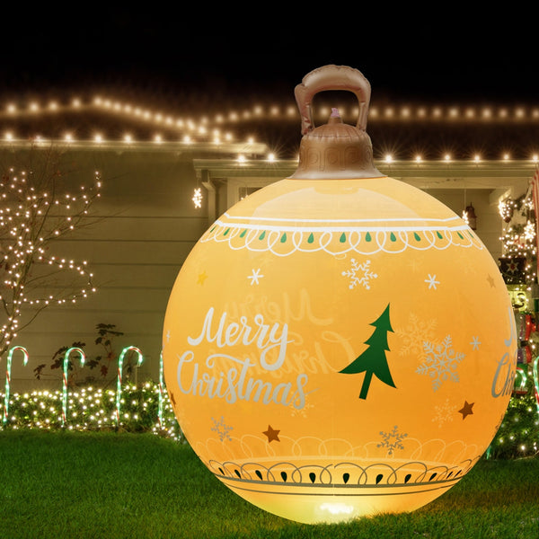 Jingle Jollys Christmas Inflatable Ball 60Cm Led Illuminated Xmas Decoration Seasonal Decorations