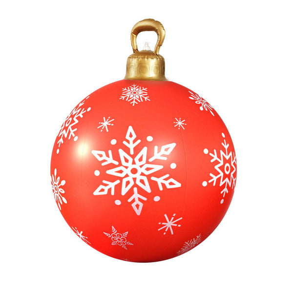 Jingle Jollys Christmas Inflatable Ball Bauble 60Cm Outdoor Decoration Red Seasonal Decorations