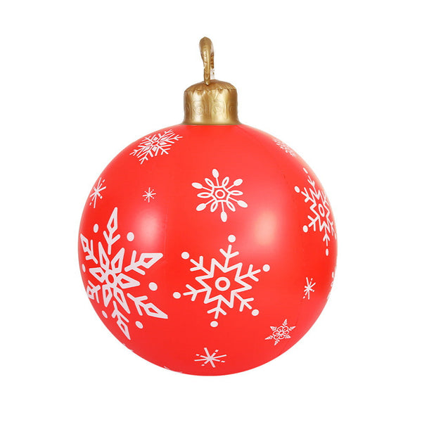Jingle Jollys Christmas Inflatable Ball Bauble 60Cm Outdoor Decoration Red Seasonal Decorations