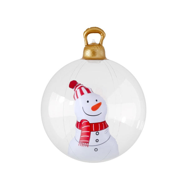 Jingle Jollys Christmas Inflatable Ball 60Cm Snowman Decoration Giant Bauble Seasonal Decorations