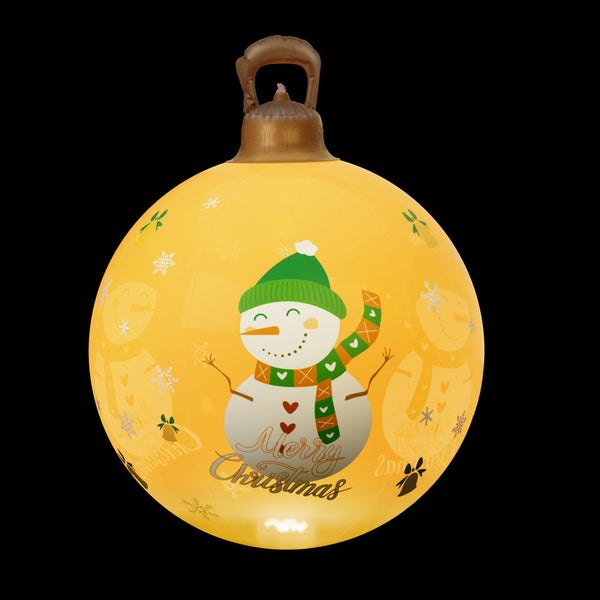 Jingle Jollys Christmas Inflatable Ball 60Cm Led Illuminated Snowman Xmas Decor Seasonal Decorations