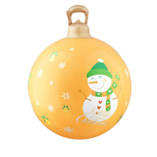 Jingle Jollys Christmas Inflatable Ball 60Cm Led Illuminated Snowman Xmas Decor Seasonal Decorations