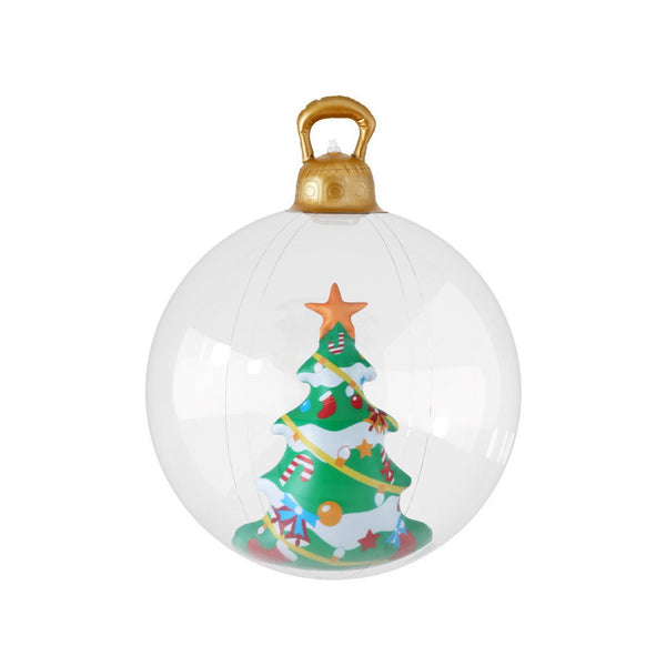 Jingle Jollys Christmas Inflatable Ball 60Cm Tree Decoration Giant Bauble Clear Seasonal Decorations