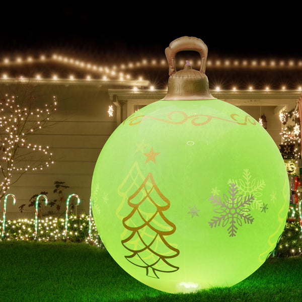 Jingle Jollys Christmas Inflatable Ball 60Cm Led Illuminated Xmas Decoration Seasonal Decorations