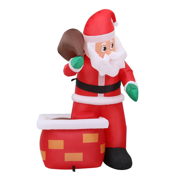 Jingle Jollys Christmas Inflatable Santa Illuminated Decorations Seasonal Decorations