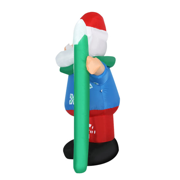 Jingle Jollys Christmas Inflatable Santa 1.6M Illuminated Decorations Seasonal Decorations