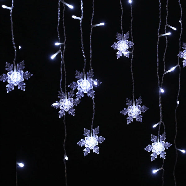 160 Led 6M Christmas Lights Icicle Solar Cold Jingle Jollys Seasonal Decorations