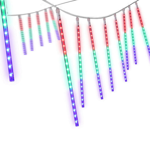 Jingle Jollys 7M Christmas Lights Shower Light 288 Led Icicle Falling Metor Decorative Lighting