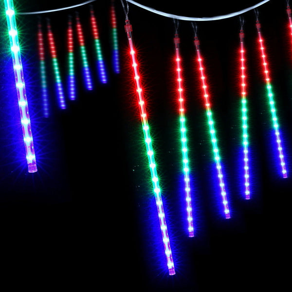 Jingle Jollys 7M Christmas Lights Shower Light 288 Led Icicle Falling Metor Decorative Lighting
