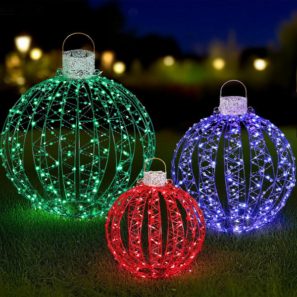Jingle Jollys Christmas Lights 320 Led Fairy 3Pcs Ball Decorations Set Decorative Lighting