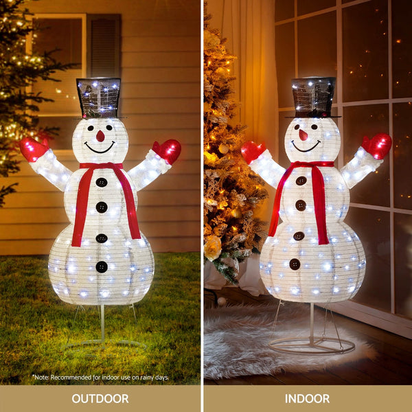 1.7M Christmas Lights 200 Led Fairy Snowman Decorations Jingle Jollys Decorative Lighting
