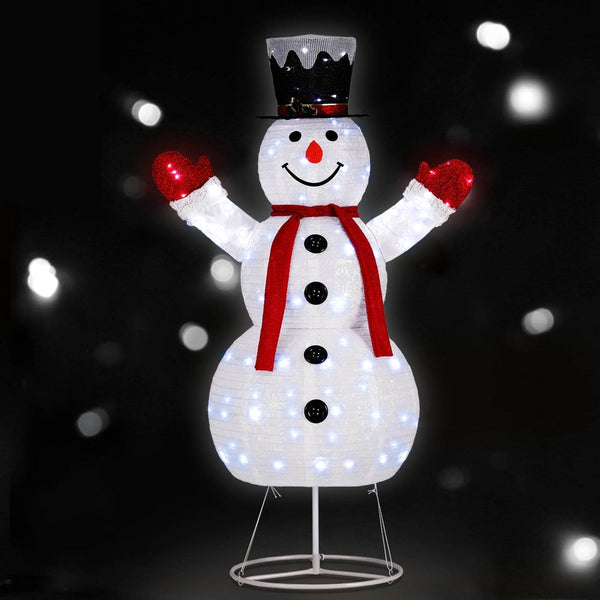 1.7M Christmas Lights 200 Led Fairy Snowman Decorations Jingle Jollys Decorative Lighting