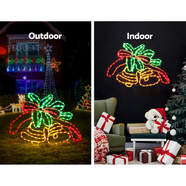 0.76M Christmas Lights 216 Led Bell Motif Decorations Jingle Jollys Decorative Lighting