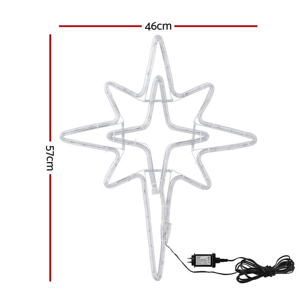 Jingle Jollys Christmas Lights 57Cm Bethlehem Star 90 Led Xmas Decorations Motif Decorative Lighting