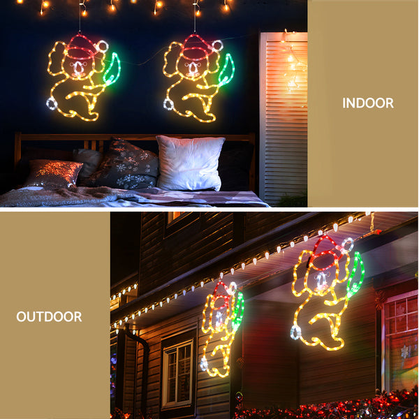 0.48M Christmas Lights Motif 216 Led Rope Outdoor Decoration Jingle Jollys Decorative Lighting