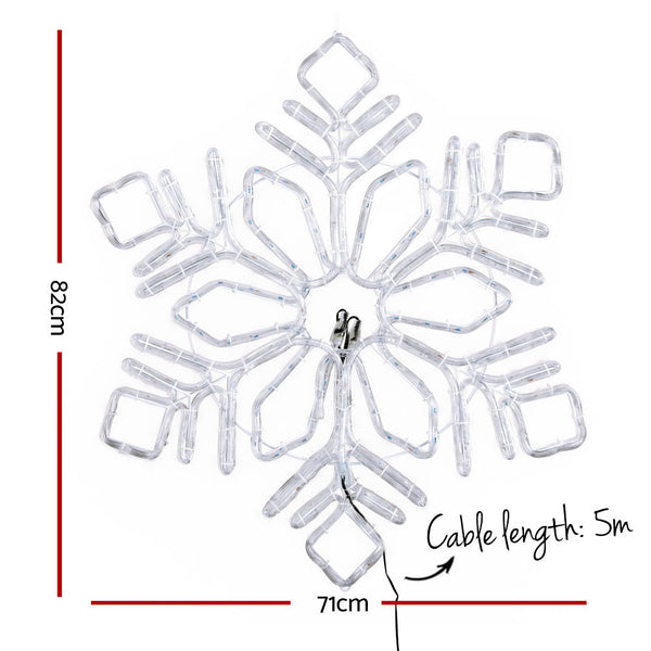 0.82M Christmas Lights 304 Led Snow Motif Decorations Jingle Jollys Decorative Lighting