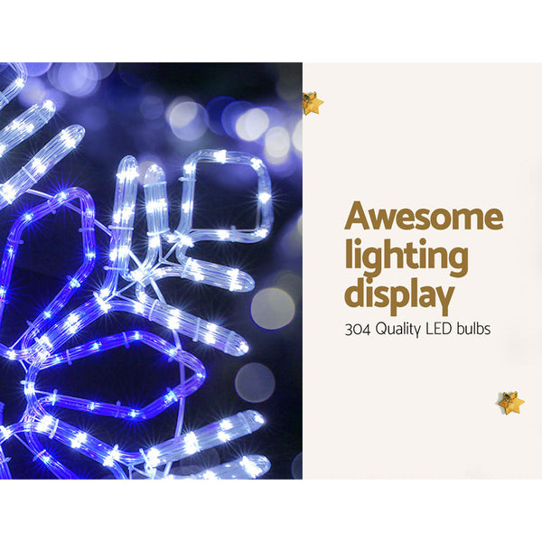 0.82M Christmas Lights 304 Led Snow Motif Decorations Jingle Jollys Decorative Lighting