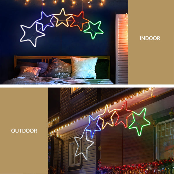 1.25M Christmas Lights Motif 560 Led Rope Outdoor Decoration Jingle Jollys Decorative Lighting