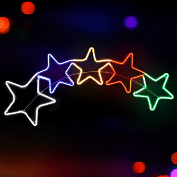 1.25M Christmas Lights Motif 560 Led Rope Outdoor Decoration Jingle Jollys Decorative Lighting