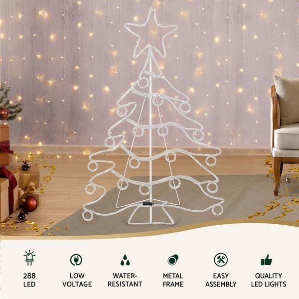 1.18M Christmas Lights Motif 288 Led Rope Outdoor Decoration Jingle Jollys Decorative Lighting