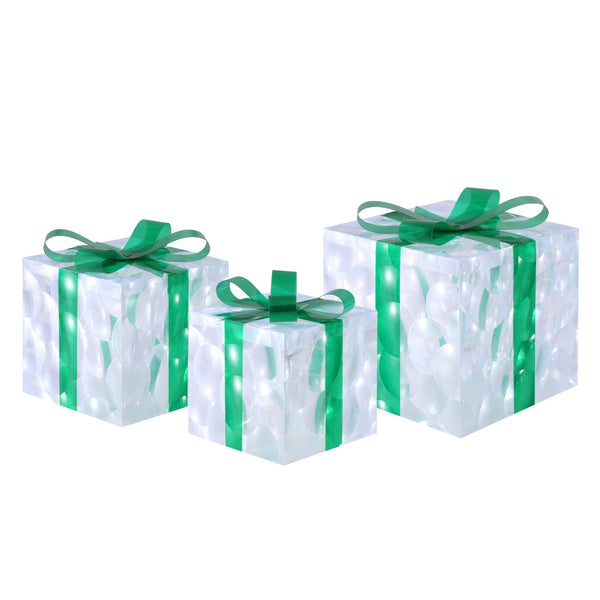 3 Pcs Christmas Lights 70 Led Fairy Gift Box Jingle Jollys Decorative Lighting
