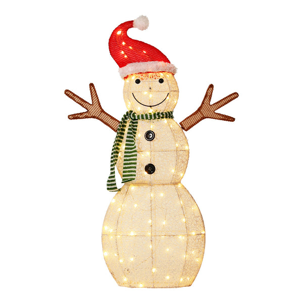 0.97M Christmas Lights Snowman 80 Led Decorations Jingle Jollys Decorative Lighting