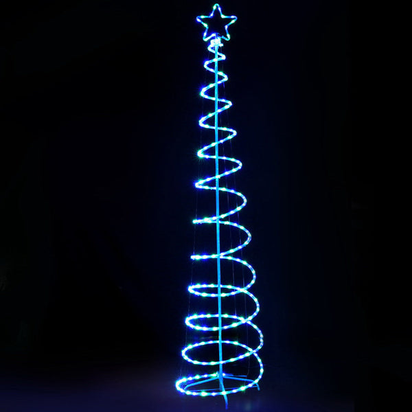 2.4M Christmas Tree Led Solar Motif Lights Jingle Jollys Decorative Lighting