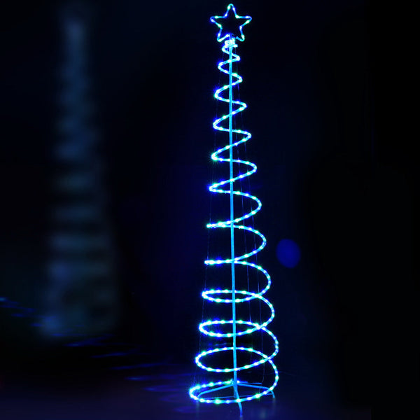 2.4M Christmas Tree Led Solar Motif Lights Jingle Jollys Decorative Lighting