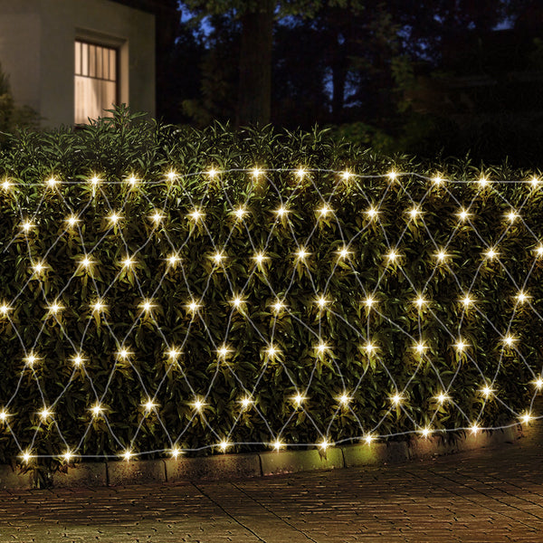 1000 Led Christmas Lights 4M X 6M Net String Warm White Jingle Jollys Seasonal Decorations