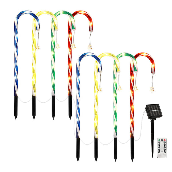 Jingle Jollys 8 Pcs Christmas Lights Path Ground Garden Decorations 72 Led Decorative Lighting