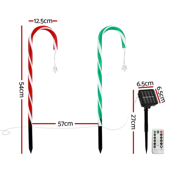 Jingle Jollys 8 Pcs Christmas Lights Path Ground Garden Decorations 72 Led Decorative Lighting