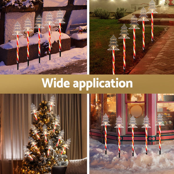 25 Led Pcs Christmas Lights Path Ground Garden Decorations Jingle Jollys Decorative Lighting