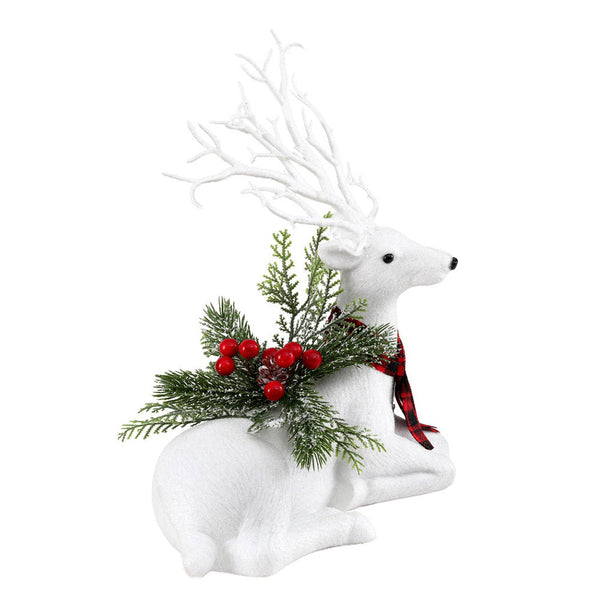 Jingle Jollys Christmas Reindeer 32Cm Glitter Deer Ornaments Party Decorations Seasonal Decorations