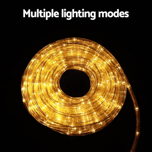 20M Christmas Lights String Rope Decorations 600 Led Warm Jingle Jollys Decorative Lighting