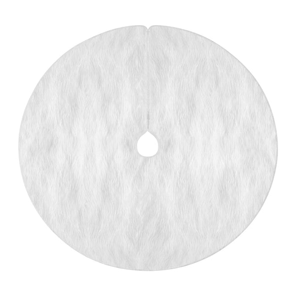 Jingle Jollys Christmas Tree Skirt 120Cm Plush Xmas Fluffy Ornaments Decor White Seasonal Decorations