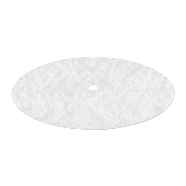 Jingle Jollys Christmas Tree Skirt 90Cm Plush Xmas Fluffy Ornaments Decor White Seasonal Decorations