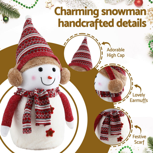 Jingle Jollys Christmas Snowman Handicraft Ornaments Party Decorations 60Cm Seasonal Decorations