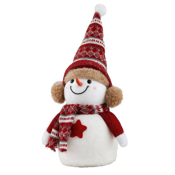 Jingle Jollys Christmas Snowman Handicraft Ornaments Party Decorations 35Cm Seasonal Decorations