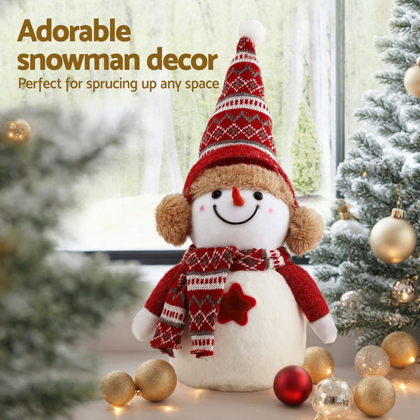 Jingle Jollys Christmas Snowman Handicraft Ornaments Party Decorations 35Cm Seasonal Decorations