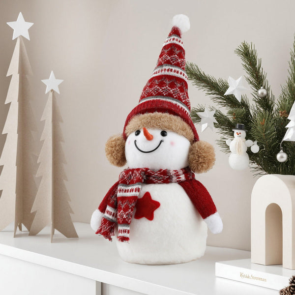 Jingle Jollys Christmas Snowman Handicraft Ornaments Party Decorations 35Cm Seasonal Decorations