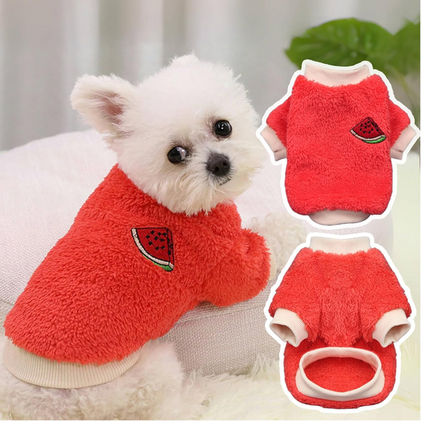 Xs Puppy Pet Dog Fleece Warm Jumper Sweater Coat Small Yorkie Chihuahua Cat Clothes Red Dog Clothing & Shoes