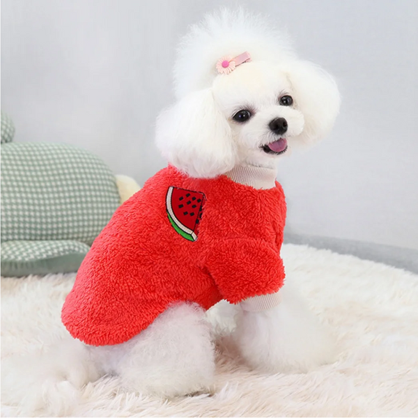 Xs Puppy Pet Dog Fleece Warm Jumper Sweater Coat Small Yorkie Chihuahua Cat Clothes Red Dog Clothing & Shoes