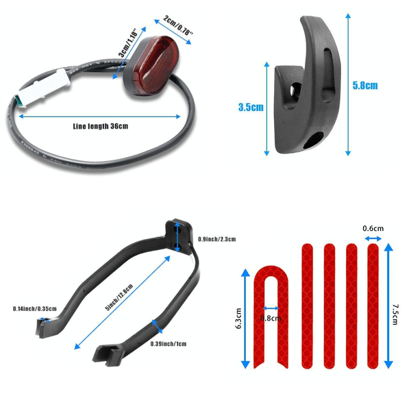 Xiaomi M365 Rear Fender Shock Absorber Bracket Cover For Electric Scooter White Fenders & Mud Guards