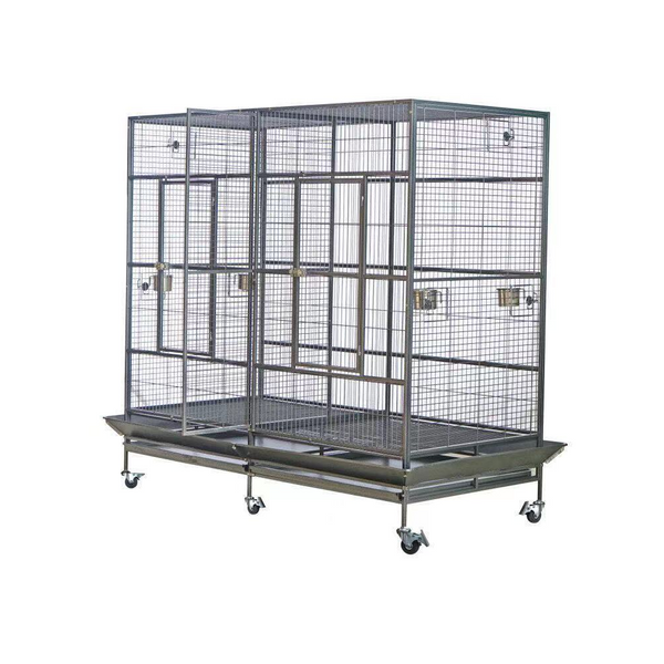 Yes4pets Xxxl 195 Cm Bird Cage Pet Parrot Aviary Perch Castor Wheel Bird Cages