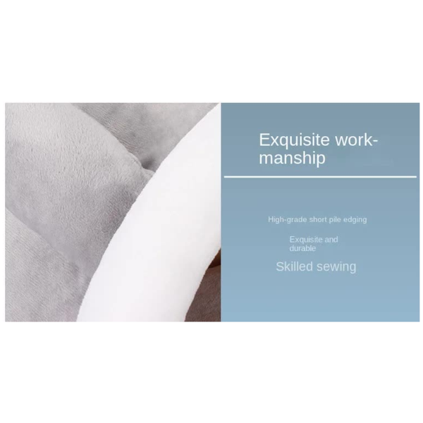 Yellow Half Enclosed Cat Bed Soft Short Velvet Fabric With Sponge + Pp Cotton Filling Size (28X28x30 Cm) Pet Beds