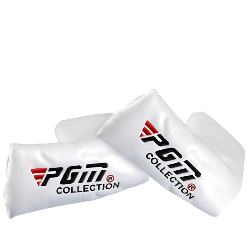 White And Red Golf Club Head Cover For Protection Durability Club Head Covers