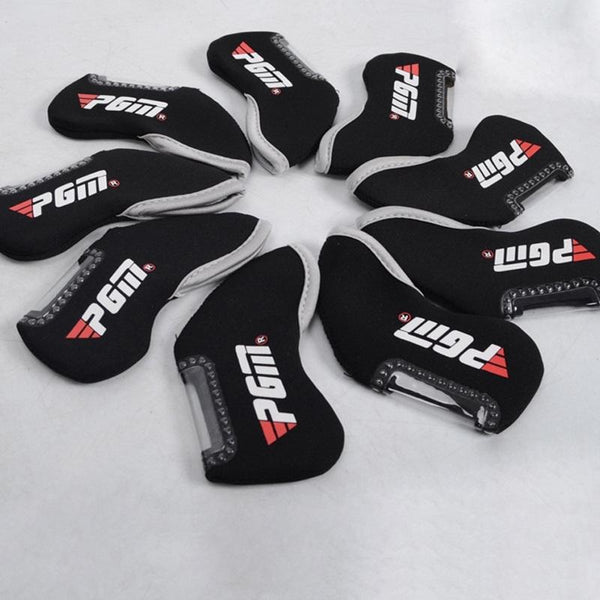 Black Red Wood Golf Head Cover Pusher Set Rod Club Head Covers