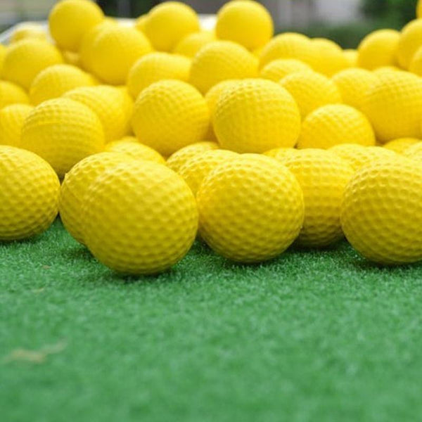 Set Of Ten Indoor Made From Synthetic Rubber For Training Use Golf Balls