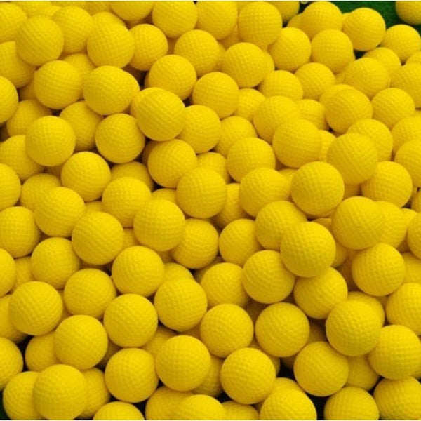 Set Of Ten Indoor Made From Synthetic Rubber For Training Use Golf Balls