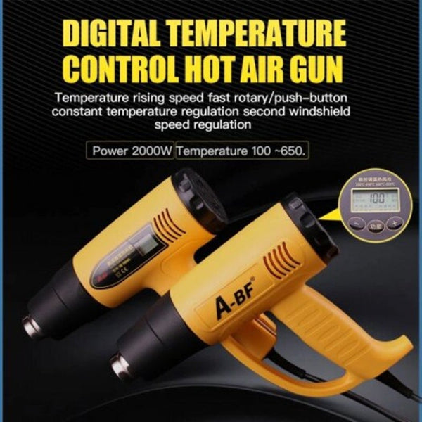 A Bf Heat Shrink G Un Digital Display Hot Air Plastic Welding Torch Hair Dryer Fq 700A Other Welding Equipment
